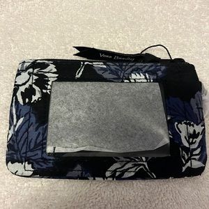 Frosted Floral Zip ID Case